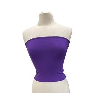 Aritzia Babaton Sculpt Contour Tube Top Strapless SZ M Purple